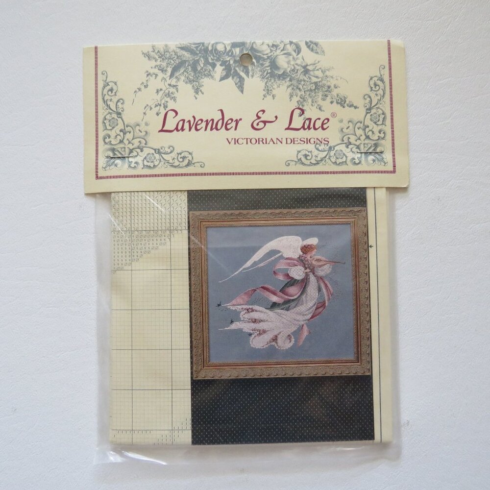 Angel of Spring Lavender & Lace Victorian Designs New Cross Stitch Pattern, 1993